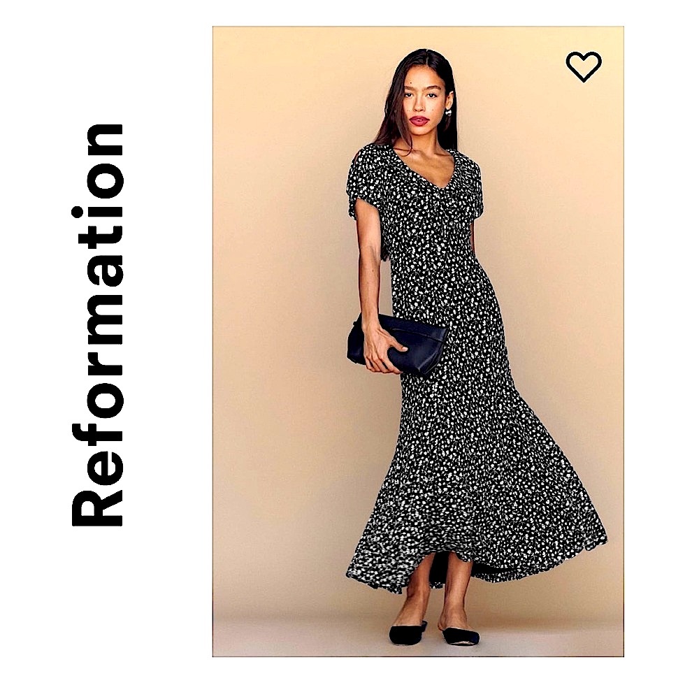 NWT Reformation Talleen Floral Midi Dress, 2 - Picture 14 of 14